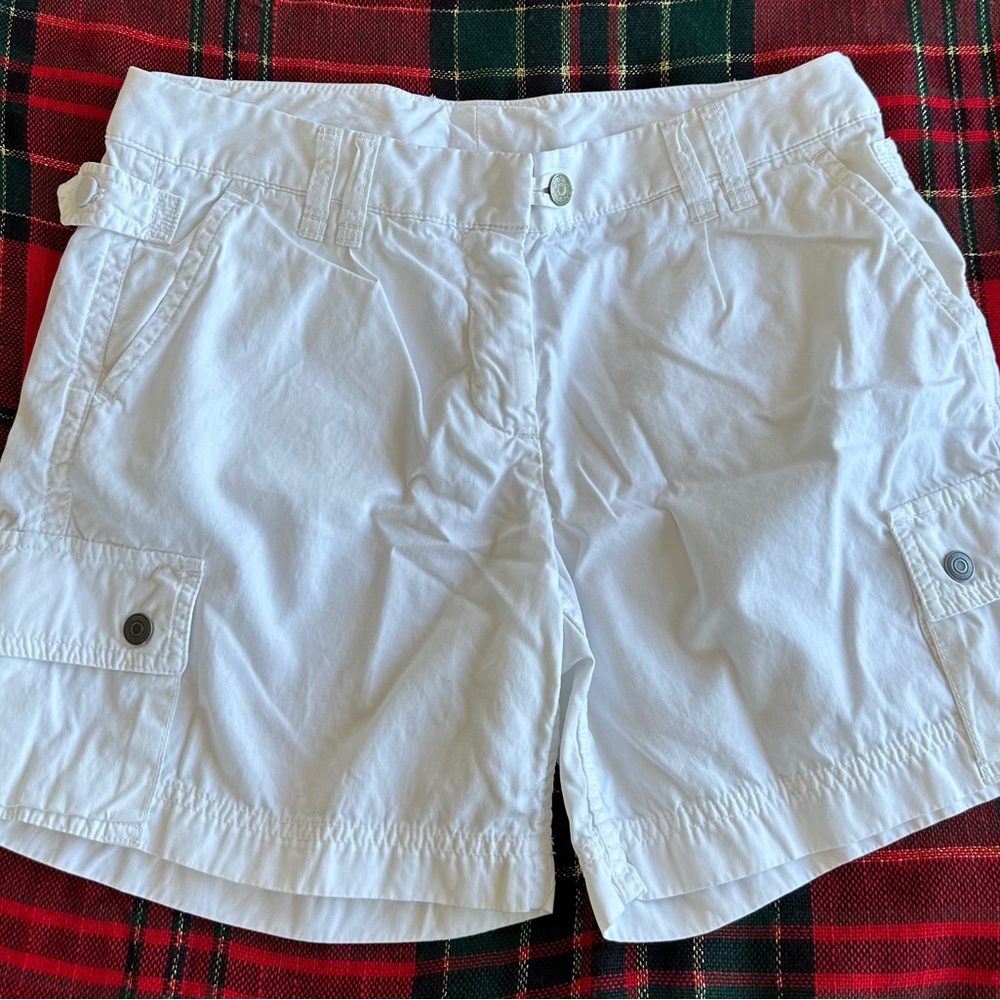 J.Crew chino city fit short white size 6